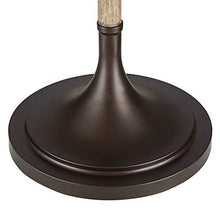 Load image into Gallery viewer, Jackson Bronze and Wood Grain Arc Floor Lamp - Franklin Iron Works