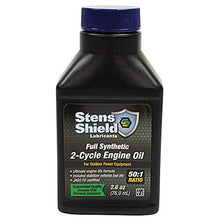 Load image into Gallery viewer, Stens New 2-Cycle Engine Oil 770-264, Twenty-Four 2.6 oz. Bottles per case, Black