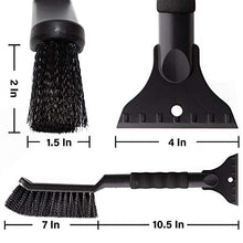 Load image into Gallery viewer, OxGord 2-in-1 Ice Scraper & Snow Brush - No Scratch w/Soft Bristle Best for Frost Remover & Broom Removal Tool - Auto Windshield Window Cleaning Kit - Heavy Duty Winter Car Accessories w/Grip Handle