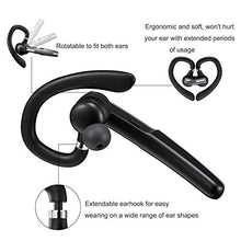 Load image into Gallery viewer, ICOMTOFIT Bluetooth Headset, Wireless Bluetooth Earpiece V5.0 Hands-Free Earphones with Built-in Mic for Driving/Business/Office, Compatible with iPhone and Android (Gray)