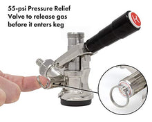 Load image into Gallery viewer, Kegco KC KT85D-L Keg Coupler D System, 1, Black