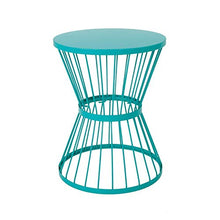Load image into Gallery viewer, Christopher Knight Home Lassen Outdoor 16" Iron Side Table, Matte Teal