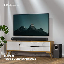 Load image into Gallery viewer, Sound Bar with 【Dolby】, 2.1 CH TV Soundbar with Subwoofer Works with 4K&HD TVs (D2, 200W)