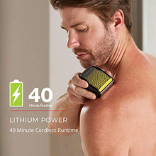 Load image into Gallery viewer, Remington BHT6450 Shortcut Pro Body Hair Trimmer with 5 Length Combs, Rechargeable Battery for Cordless Use, Shave Wet or Dry