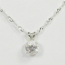 Load image into Gallery viewer, Danburite 7mm Sterling Silver Gemstone Necklace Natural Untreated