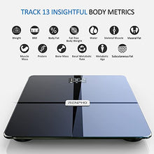 Load image into Gallery viewer, RENPHO Premium Wi-Fi Bluetooth Scale Smart Digital Bathroom Weight BMI Body Fat Scale Tracks 13 Metrics, Wireless Body Composition Analysis & Health Monitor with ITO Coating Technology, Dark Blue