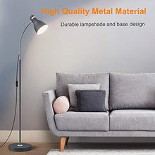 Load image into Gallery viewer, LEPOWER Metal Floor Lamp, Adjustable Goose Neck Standing Lamp with Heavy Metal Based, Torchiere Light for Living Room, Bedroom, Study Room and Office