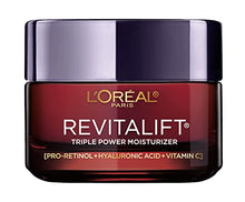 Load image into Gallery viewer, L’Oreal Paris Skincare Revitalift Triple Power Anti-Aging Face Moisturizer with Pro Retinol, Hyaluronic Acid & Vitamin C to reduce wrinkles, firm and brighten skin, 1.7 Oz