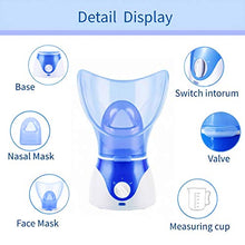Load image into Gallery viewer, MODVICA Facial Steamer Deep Clean And Hydrate The Skin Water replenishing sprayer Face humidifier Professional Facial Treatment For Face Personal Sauna Spa (blue)