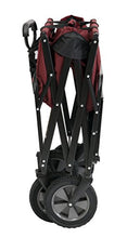 Load image into Gallery viewer, Mac Sports Collapsible Outdoor Utility Wagon with Folding Table and Drink Holders, Maroon