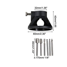 Load image into Gallery viewer, 6pc HSS Routing Router Bits Burr with Drill Carving Rotary Locator Set Suit Dremel & Rotary Too