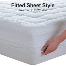 Load image into Gallery viewer, EASELAND Queen Size Mattress Pad Pillow Top Mattress Cover Quilted Fitted Mattress Protector Cotton Top 8-21" Deep Pocket Cooling Mattress Topper (60x80 Inches, White)