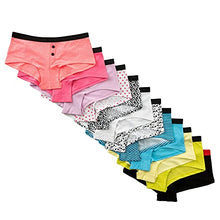 Load image into Gallery viewer, Alyce Intimates Pack of 12 Womens Cotton Boyshort Panty