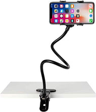Load image into Gallery viewer, Car Smartphone Mount and Gooseneck Phone Holder with Long Arms for Desk Chair Bed Handsfree Cell Phone Stand Perfectly Fit iPhone and Any Other Devices