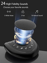 Load image into Gallery viewer, Portable Sound Machines,White Noise Machine with Non Looping Natural Soothing Sounds,Sleep Timer and Memory Function,USB Charge Port,Powered by DC or Battery Travel Sleep Machine for Adults Baby Kids