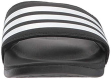 Load image into Gallery viewer, adidas Women's Adilette Comfort Slide Sandal, Black/White/Black, 10 M US