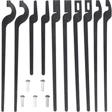 Load image into Gallery viewer, E-cowlboy Rapid Tongs Bundle Set Five Types DIY Blacksmith Tongs with Rivet, Rapid Bolt/Flat Jaw/Slot Jaw/V-Bit/Scroll Tongs