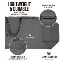 Load image into Gallery viewer, Top Load Canvas Duffel Bag -Grey 34x20" - Military and Army Cargo Style Carryall Duffle – Extra Large College Student, Backpacking, Travel and Storage Shoulder Bag