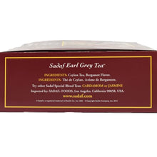 Load image into Gallery viewer, Sadaf Earl Grey Tea Loose Leaf Box 16 oz - Special Blend Earl Grey Ceylon Black Tea - Product harvested in Sri Lanka