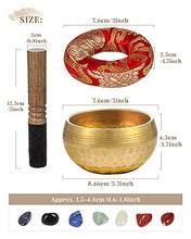 Load image into Gallery viewer, PP OPOUNT Tibetan Singing Bowl Set, Healing Crystals Set with Meditation Singing Bowl, Tingsha Cymbals, Tibetan Singing Bowl with Bells for Healing, Yoga, Meditation, Mindfulness and Relaxation
