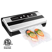 Load image into Gallery viewer, KOIOS Enhanced +80% Strength Vacuum Sealer, Roll Storage & One-shoot Cutter Bar, 16L/Min Automatic Vacuum Sealing for Food Preservation for Sous Vide Cooking Roll of Vacuum Bags