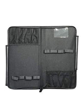 Load image into Gallery viewer, Chef’s Leather Knife Carrier bag, Portable Knife Culinary Case Bag with 9 Knife Holder Slots and Zipper Pouch for Small Kitchen Tools, Knife Roll Case Secure Each Universal Knife, Chef Knife Bag