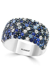 Load image into Gallery viewer, Effy Splash 925 Sterling Silver Sapphire Ring, 3.26 TCW IRS0A672SS