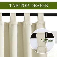 Load image into Gallery viewer, NICETOWN Blackout Curtains and Drapes for Hall - Extra Long Room Darkening Thermal Insulated Solid Window Blackout Draperies for Sliding Glass Door, Doorway (Beige, 1 Pair, 52 x 95-inch)