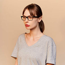 Load image into Gallery viewer, GAMMA RAY 003 UV Glare Protection Amber Tinted Computer Readers Glasses Anti Harmful Blue Rays in Shatterproof Memory Flex Frame - +0.00 Magnification