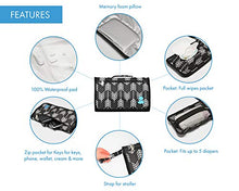 Load image into Gallery viewer, Portable Baby Changing Pad + Octopus Toy Bundle - Large Waterproof Diaper Changing Table Contoured Mattress with Soft Memory Foam Pillow – Travel-Friendly Infant Change Station Mat Set for Mom & Dad