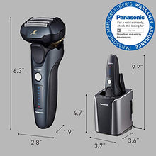 Load image into Gallery viewer, Panasonic Electric Razor for Men, Electric Shaver, ARC5 with Premium Automatic Cleaning and Charging Station, Wet Dry Shaver Men, Cordless Razor, with Pop-Up Trimmer ES-LV97-K, Black