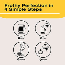 Load image into Gallery viewer, Bean Envy Milk Frother for Coffee - Handheld, Mini Electric Drink Mixer, Foamer & Frother with Stand for Coffee, Lattes, Hot Chocolates and Shakes - Black