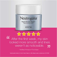 Load image into Gallery viewer, Neutrogena Rapid Wrinkle Repair Retinol Regenerating Anti-Aging Face Cream & Hyaluronic Acid; Anti-Wrinkle Retinol Moisturizer & Neck Cream, with Hyaluronic Acid & Retinol, 1.7 oz