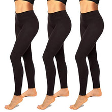Load image into Gallery viewer, High Waisted Leggings for Women-Womens Black Seamless Workout Leggings Running Tummy Control Yoga Pants(L-XL)
