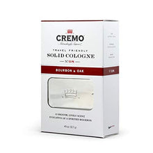 Load image into Gallery viewer, Cremo Bourbon & Oak Travel Friendly Solid Cologne, A Sophisticated Blend of Distiller’s Spice, Fine Bourbon and White Oak.45 Oz