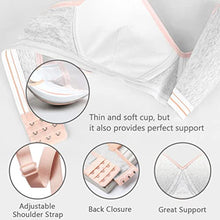 Load image into Gallery viewer, Phennie's Big Girls Cotton Training Bras Wireless Light Padded Sports Bras for Teens 8-18 Years Pink Size 32