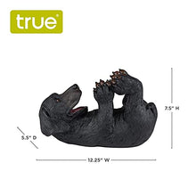 Load image into Gallery viewer, True Lucky Lab Tabletop Wine Bottle Holder Countertop Centerpiece Labrador Kitchen Decor for Dog Lovers Barware Accessory Black