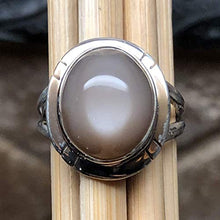 Load image into Gallery viewer, Natural Grey Orthoclase Moonstone 925 Sterling Silver Ring Size 9.5