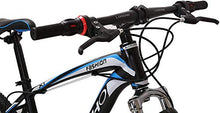 Load image into Gallery viewer, Mountain Bike for Men & Women 21 Speed Shimano Dual Disk Brake Front Suspension Heavy Duty MTB, 18” Frame 26” Rim (Black&Blue)