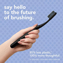 Load image into Gallery viewer, hello Manual Adult Toothbrush With Reusable Charcoal Modern Aluminum Handle & 4 Soft Replacement Heads, Bpa-free, 4 count