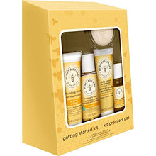 Load image into Gallery viewer, Burt's Bees Baby Getting Started Gift Set, 5 Trial Size Baby Skin Care Products, Lotion, Shampoo & Wash, Daily Cream-to-Powder, Baby Oil and Soap, Yellow