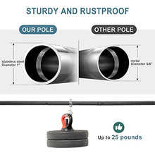 Load image into Gallery viewer, Adjustable Curtain Rod Set -1 inch Black Curtain Rods, Large Window Curtain Rod and Bracket,1 inch Drapery Rods for Bedroom,Kitchen,Sliding Glass Door (34-100”)