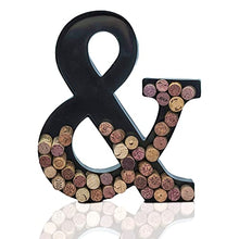 Load image into Gallery viewer, Made Easy Kit Metal Letter Wine Cork Keepsake Saver & Holder Monogram w/Free Wall Mount Kit A-Z (Letter L, Large)