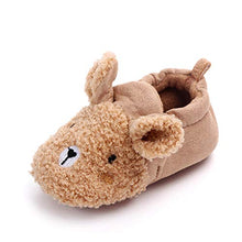 Load image into Gallery viewer, Enteer Infant Boys' Winter Slippers Newborn Warm Crib Shoes Bear Brown US 5