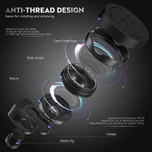 Load image into Gallery viewer, Phone Camera Lens, 5K HD 2 in 1 120° Wide Angle Lens, 20X Macro Lens,Clip-On Phone Lens Compatible iPhone,Samsung, Most Andriod Phones No Distortion
