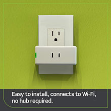 Load image into Gallery viewer, Leviton D23LP-2RW Decora Smart Wi-Fi Mini Plug-In Dimmer (2nd Gen), Works with Hey Google, Alexa, Apple HomeKit/Siri, and Anywhere Companions, No Hub Required , White