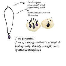 Load image into Gallery viewer, Smoky Quartz Amethyst Healing Crystals Macrame Net Stone Pendant Necklace Hand Made Unisex Surfers Gift