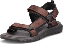 Load image into Gallery viewer, Dockers Mens Soren SupremeFlex Outdoor Sandal, Dark Brown/Black, 10 M