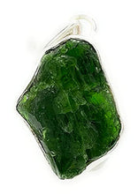 Load image into Gallery viewer, Natural Chrome Diopside 925 Sterling Silver Pendant 30mm