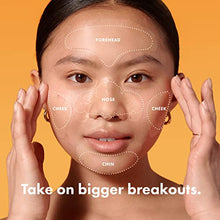 Load image into Gallery viewer, Mighty Patch Face from Hero Cosmetics - XL Hydrocolloid Face Mask for Acne, 5 Large Pimple Patches for Zit Breakouts on Nose, Chin, Forehead & Cheeks - Vegan-Friendly, Not Tested on Animals (1 Count)